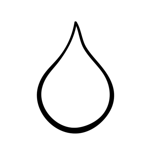 Капля воды контур