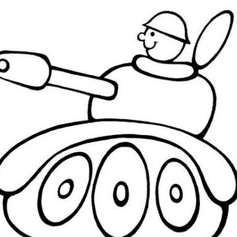 Танк раскраска для детей