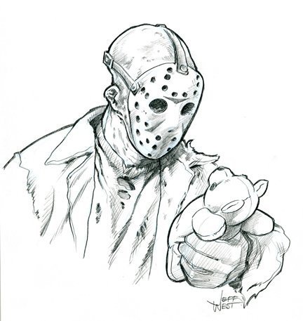 Джейсон Вурхис разукрашка