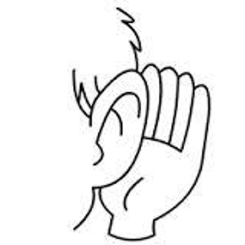 Ухо картинка для детей раскраска