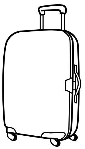 Чемодан вектор иконка