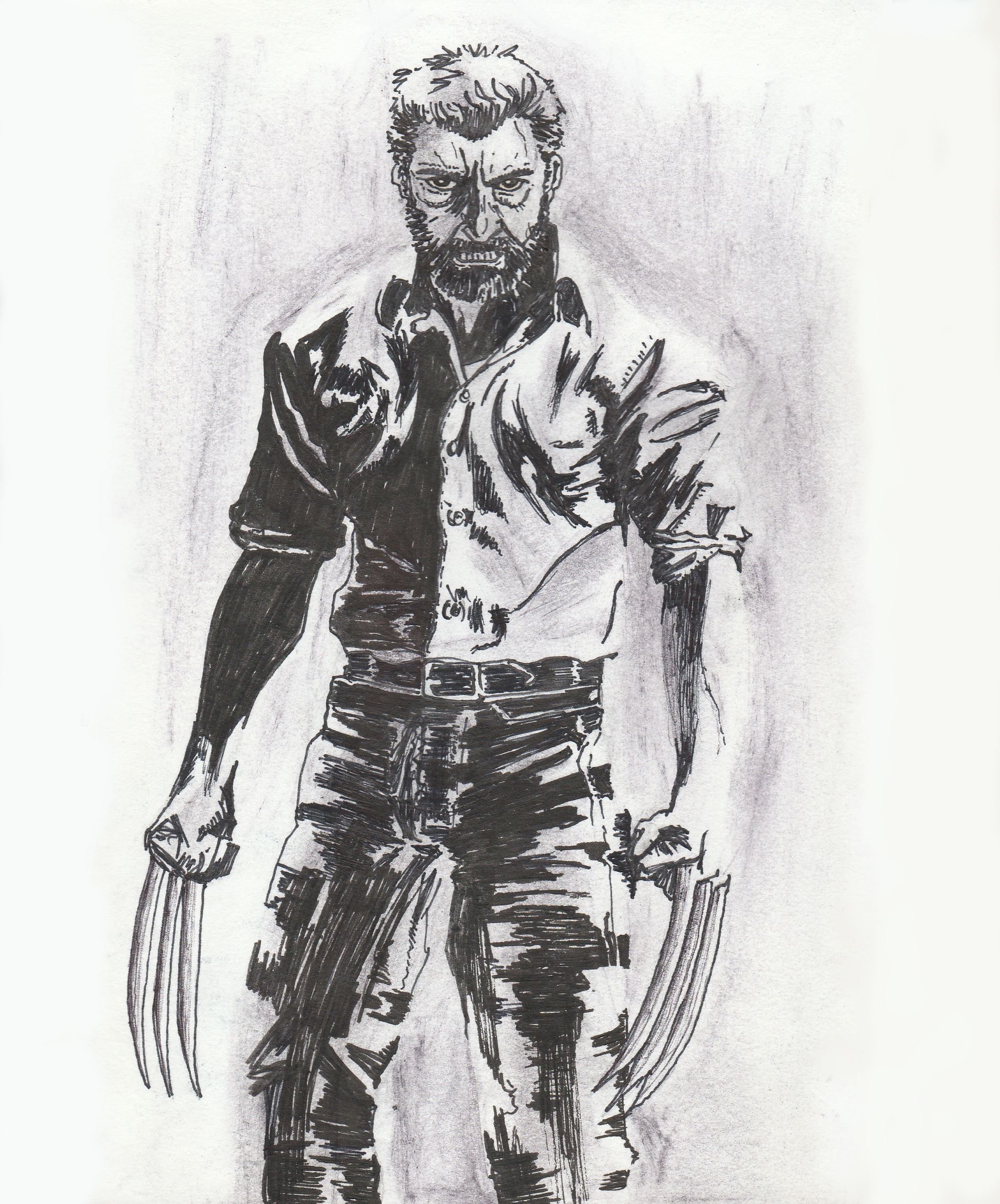 Hugh Jackman Wolverine Concept Art