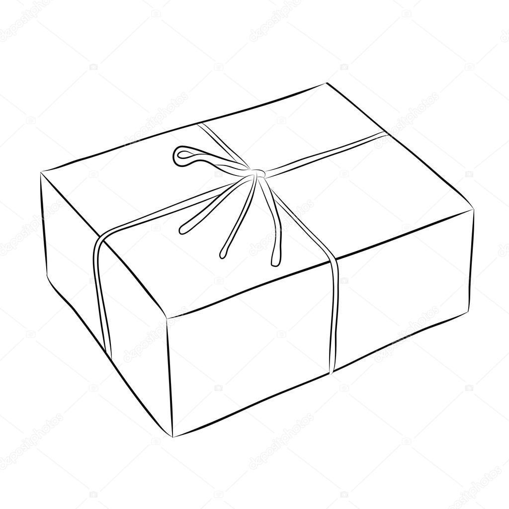 Коробка с подарком карандашом