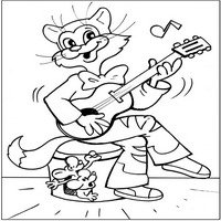 Кот Леопольд раскраска