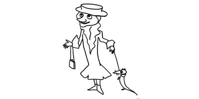 Шапокляк раскраска