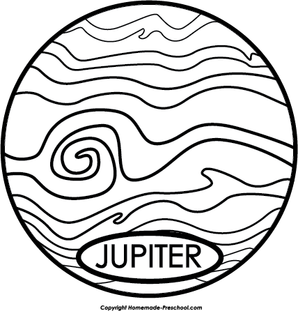 Планета Юпитер раскраска