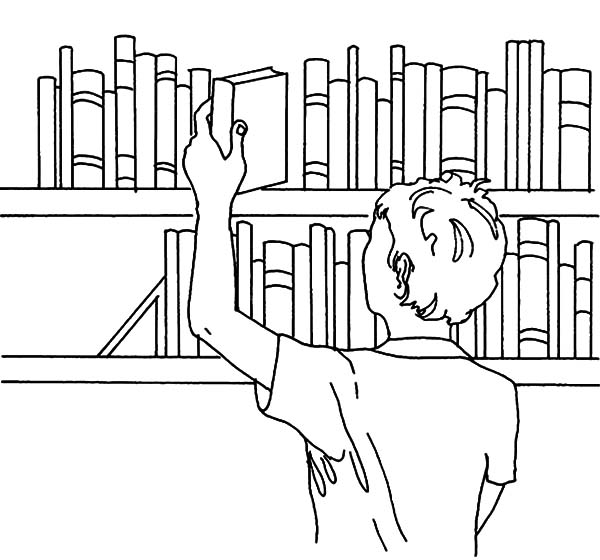 Раскраска библиотека