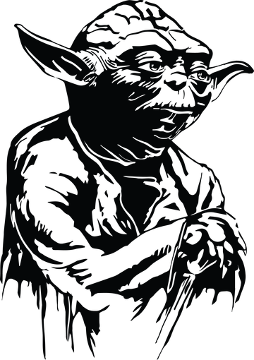 Мастер йода силуэт