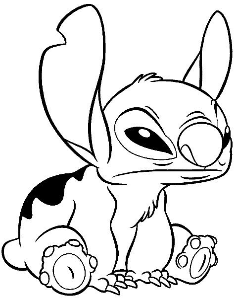 Раскраска Стича