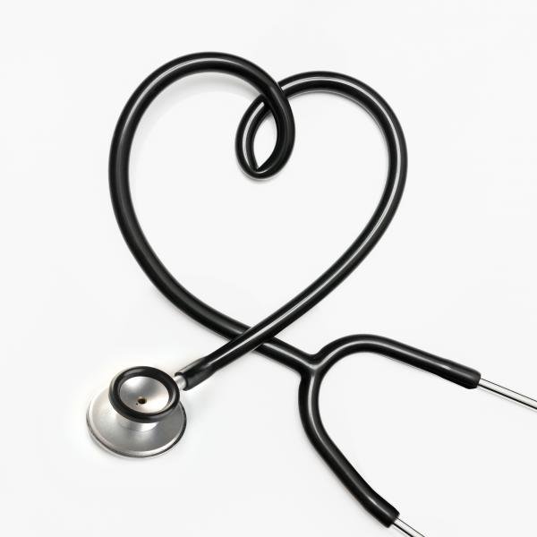 Стетоскоп черно белый