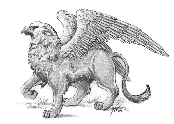 Грифон сбоку