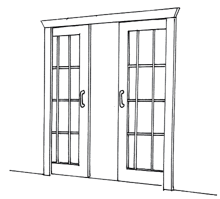 Дверь нарисованная
