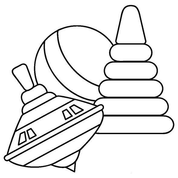 Раскраска. Игрушки