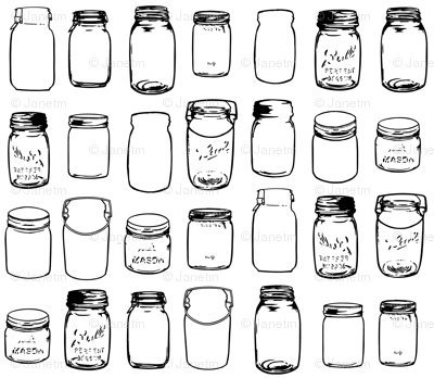 Баночка черно белая