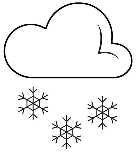 Снег раскраска для детей