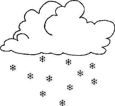 Снег раскраска