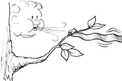 Ветер раскраска