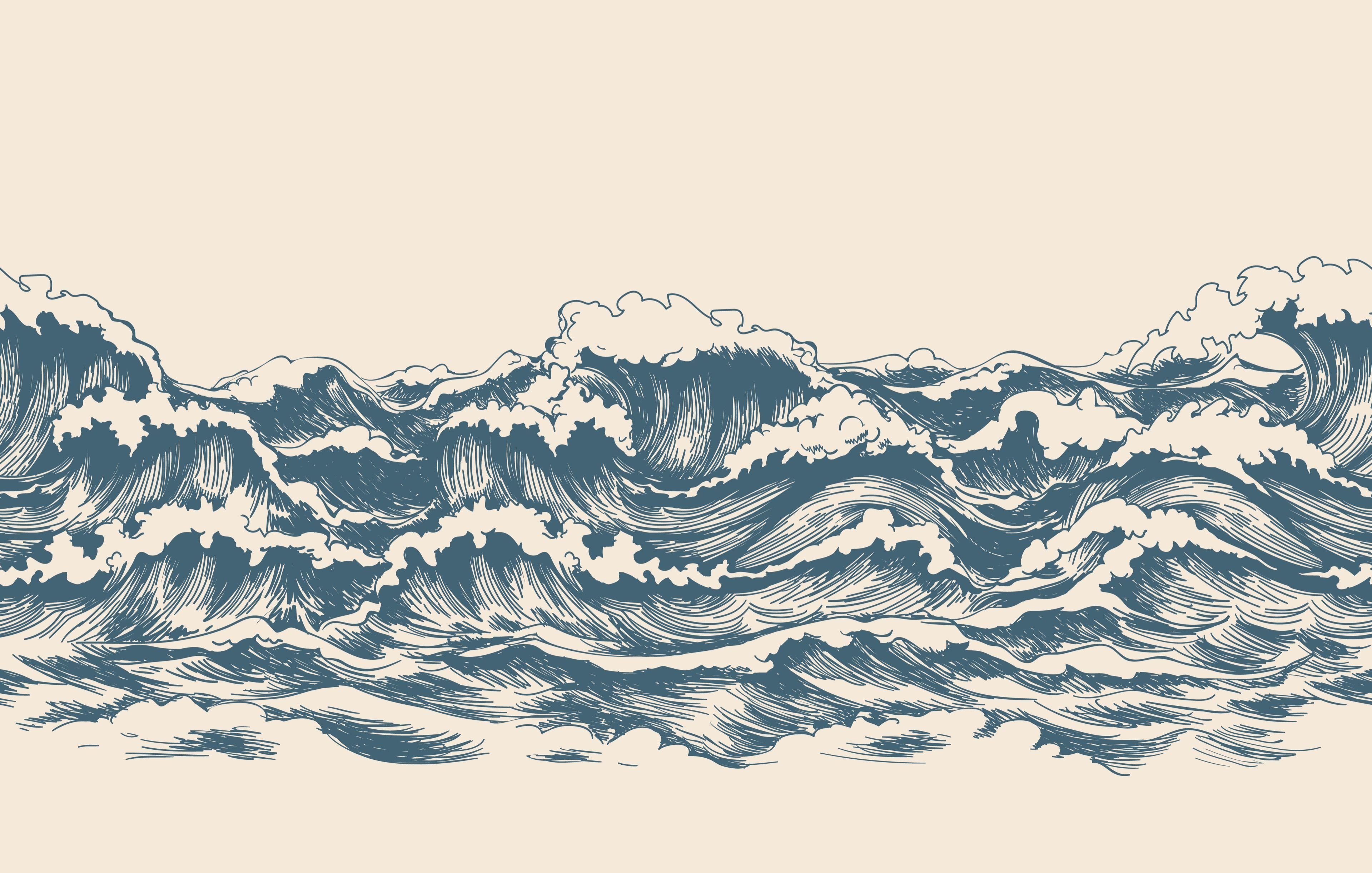 Море волны Графика