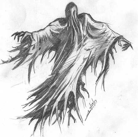 Раскраска Гарри Поттер дементор