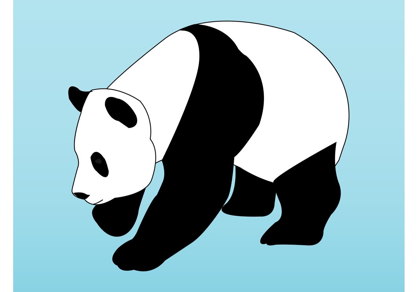Панда вектор