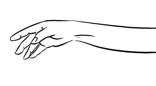 Трафарет кисти руки