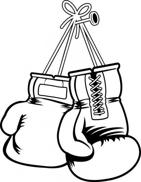 Боксерские перчатки рисунок