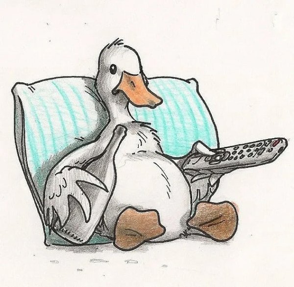 Гусь карикатура