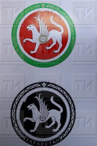 Герб Татарстана черно белый