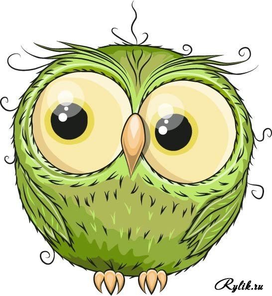 Сова мультяшная