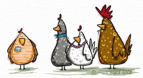 Курица карикатура