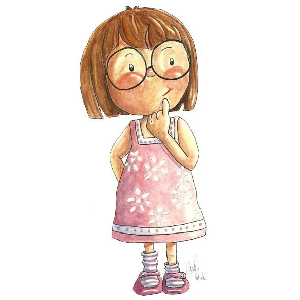 Смешные нарисованные девочки