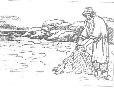 Билибин иллюстрации о рыбаке и рыбке