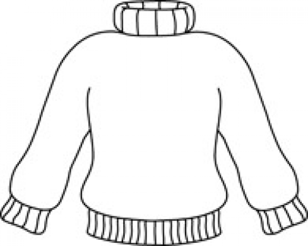 Свитер раскраска для детей