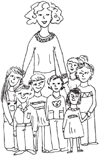 Раскраска вожатые в школе