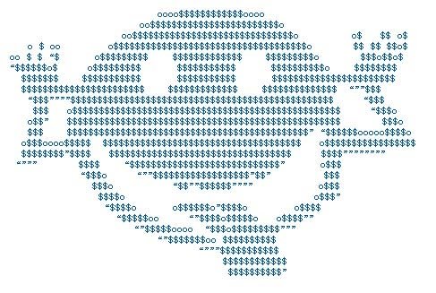 ASCII Art рисунки символами и знаками