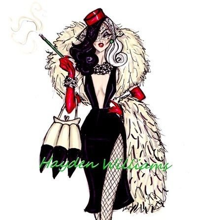 Круэлла де Виль рисунок