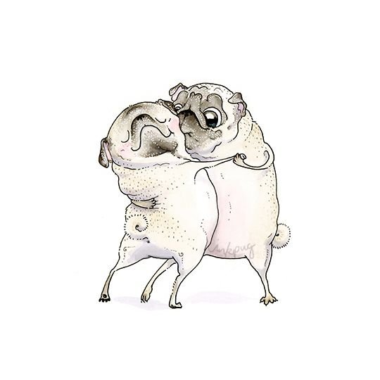 Inkpug весёлые мопсы