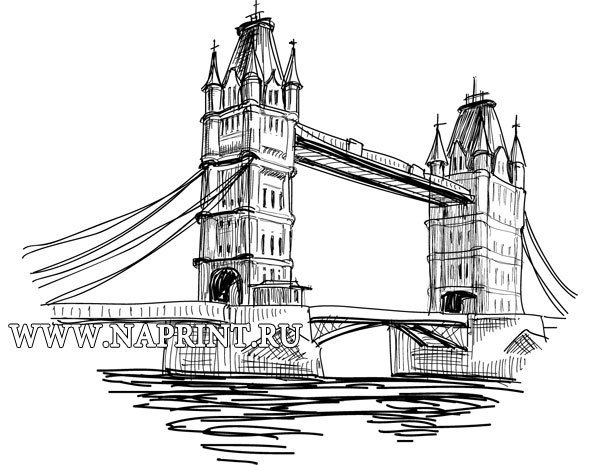 Достопримечательности Англии раскраска