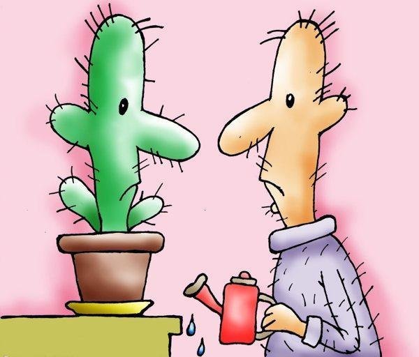 Цветы карикатура