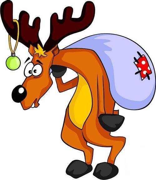 Смешные мультяшные олени