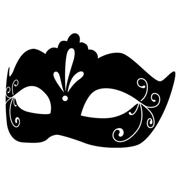 Трафарет карнавальной маски