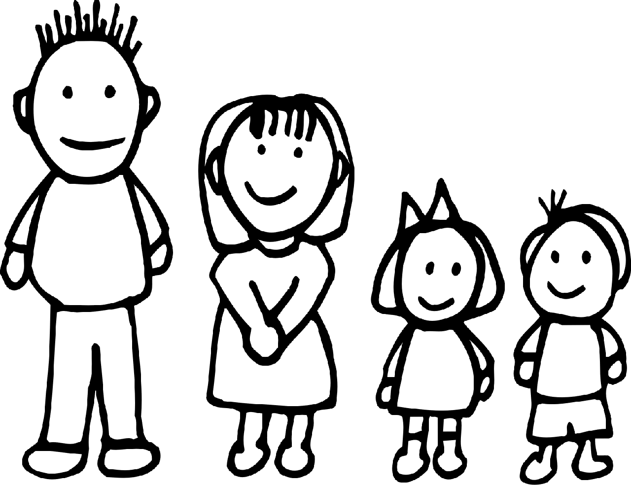 Раскраска семья для малышей. Семья контурный рисунок. Человечек рисунок. Семья картинка для детей раскраска.