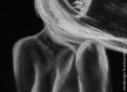 Пастель на черном