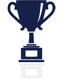 Белый Кубок на черном фоне