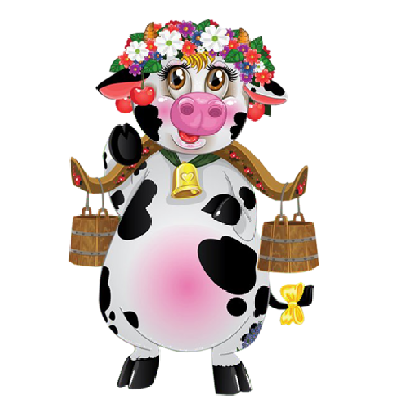 Прикольная корова