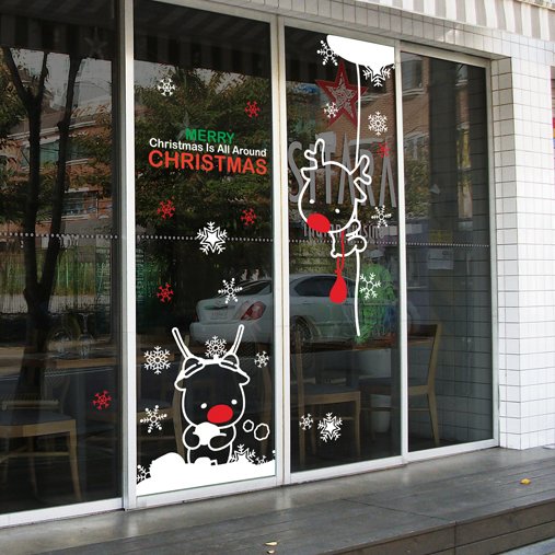 Новогодняя роспись окон