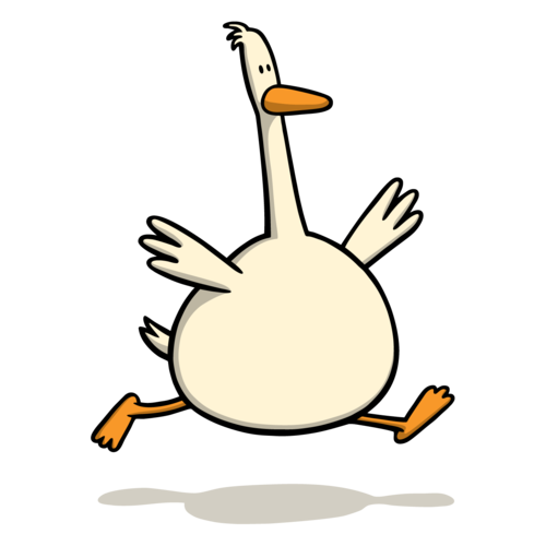 Гусь мультяшный