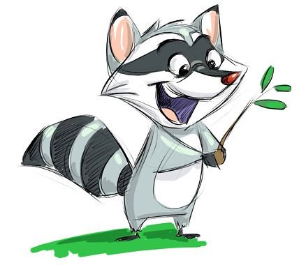 Еноты Веселые мультяшные