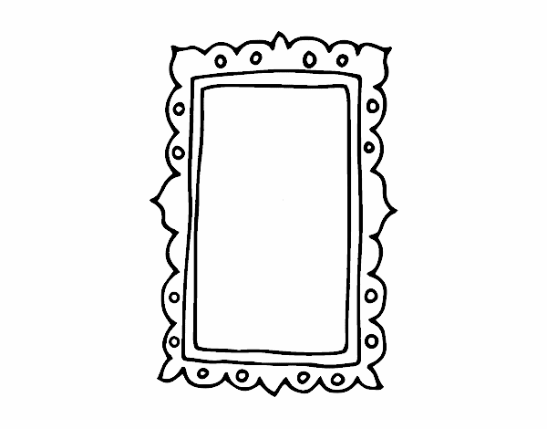 Зеркало раскраска для детей