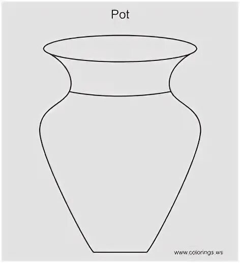 Ваза для цветов рисунок